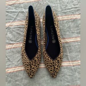 Rothy’s leopard print Point flats sz 10.5